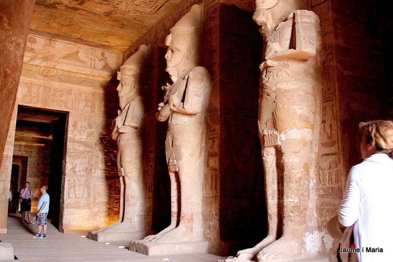 Interior del temple d'Abú Simbel